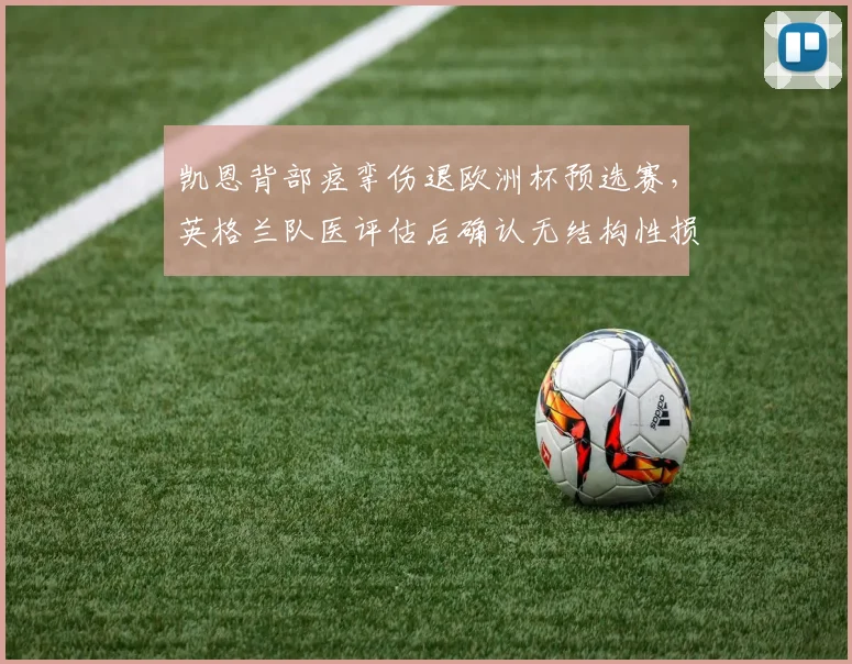 凯恩背部痉挛伤退欧洲杯预选赛,英格兰队医评估后确认无结构性损伤